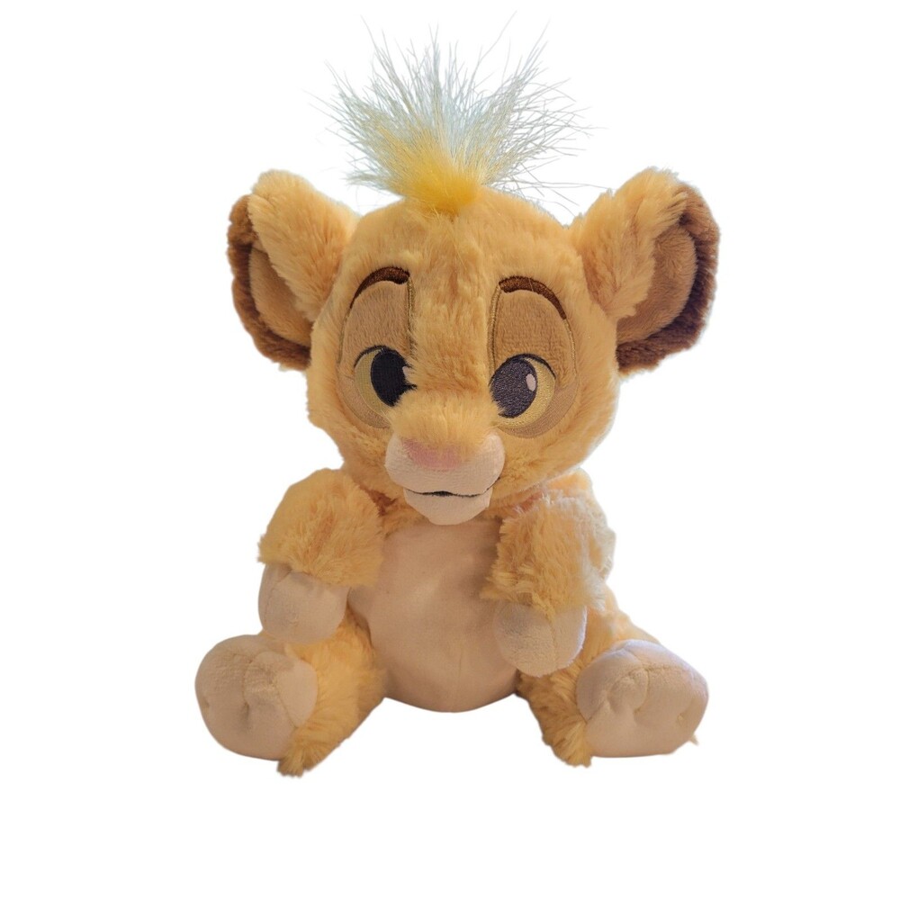 Disney Parks Store Baby Simba Plush Long Tag Stuffed Animal 10" Soft Fluffy
